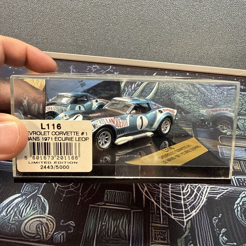 1971 CHEVROLET CORVETTE #1 - LE MANS ECURIE LEOPARD Diecast Car- Limited #2375